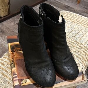 CHANEL Black Ankle Boots